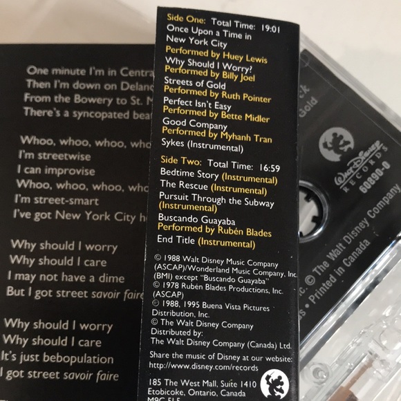 Vintage Disney Music Soundtrack Cassette Tapes Bundle Of Four - Picture 7 of 13